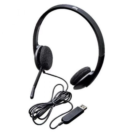 LOGITECH H340 USB HEADSET (BLACK)-Gizmo